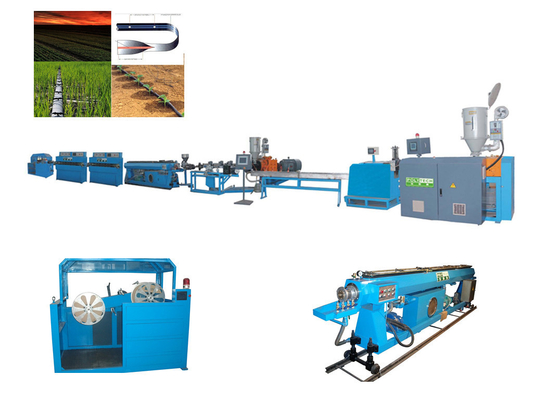 PE Drip Irrigation Pipe Production Line , drip irrigation pipe making machine