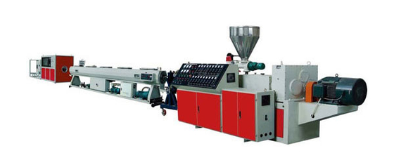 PVC Pipe Plastic Making Machine With Conical Twin Screw Extruder , Max Output 600kg/h